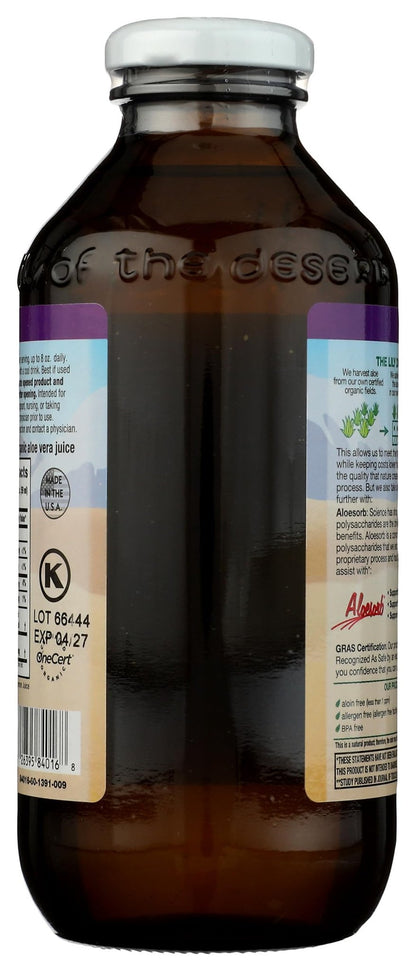 Lily of the Desert Aloe Vera Juice, Whole Leaf Filtered, Organic & Preservative Free – Natural Vitamins, Digestive Enzymes for Gut Health, - PrimeBioHealth - canada supplements