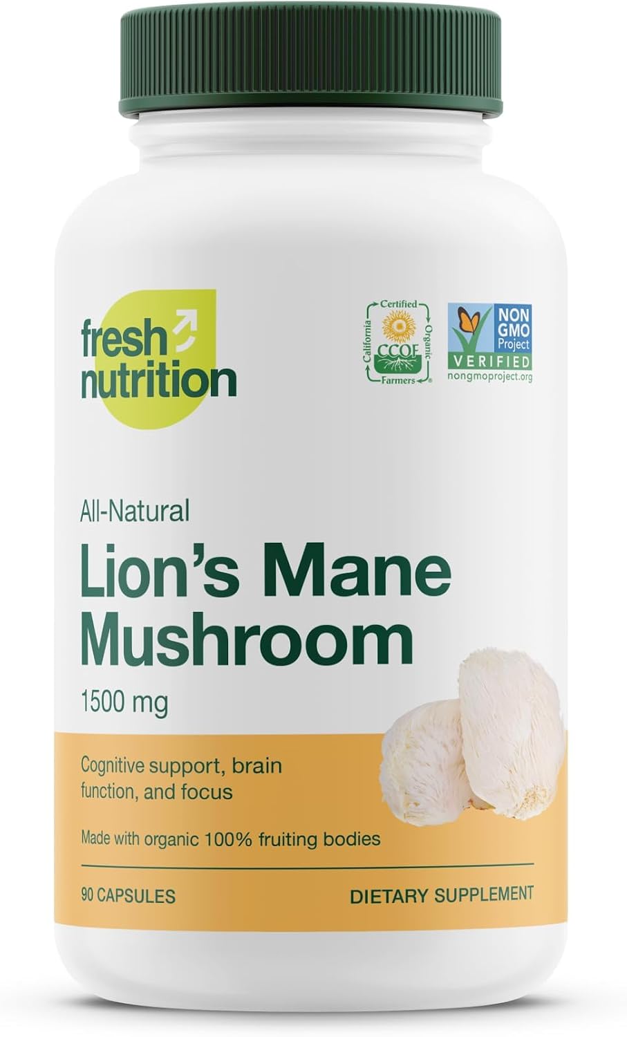 Lions Mane Mushroom Capsules Strongest 1500mg at Special Launch Price - Organic Powder Vegan Friendly Supplement - Brain, Nerve & Immune System Function Benefits - Powerful Superfood - Non GMO - PrimeBioHealth - canada supplements