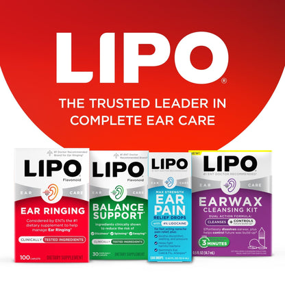Lipo Flavonoid Ear Ringing - Doctor-Recommended for Ringing Ears – Clinically Proven Lemon Bioflavonoid Complex with Vitamins C, B1, B2, B6, B12, - PrimeBioHealth - canada supplements