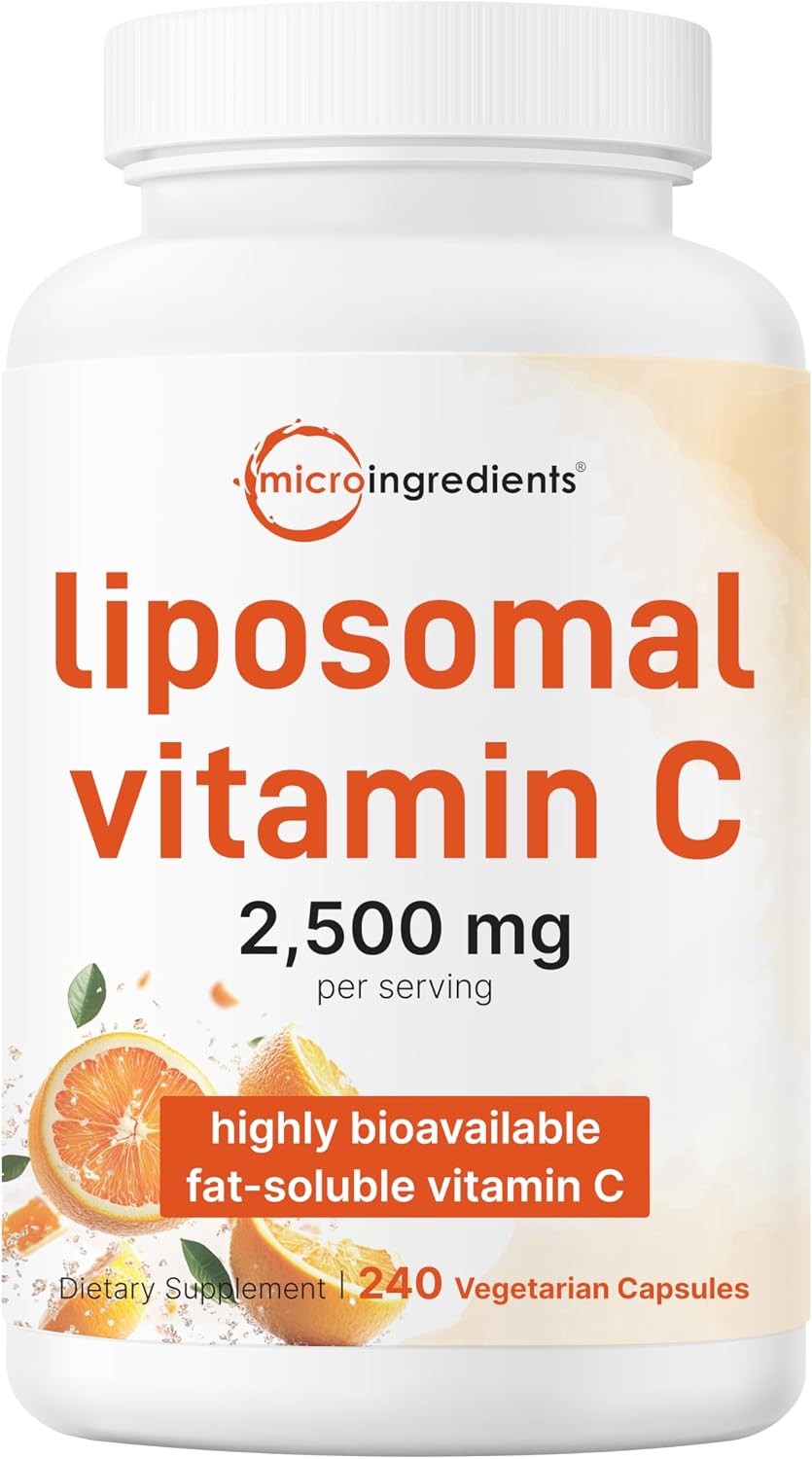 Liposomal Vitamin C 2,500mg, 240 Veggie Capsules | Highly Bioavailable Fat Soluble Form | Immune Support & Antioxidant Supplement | Liposomal Delivery for Superior Absorption | Non-GMO, Gluten Free - PrimeBioHealth - canada supplements