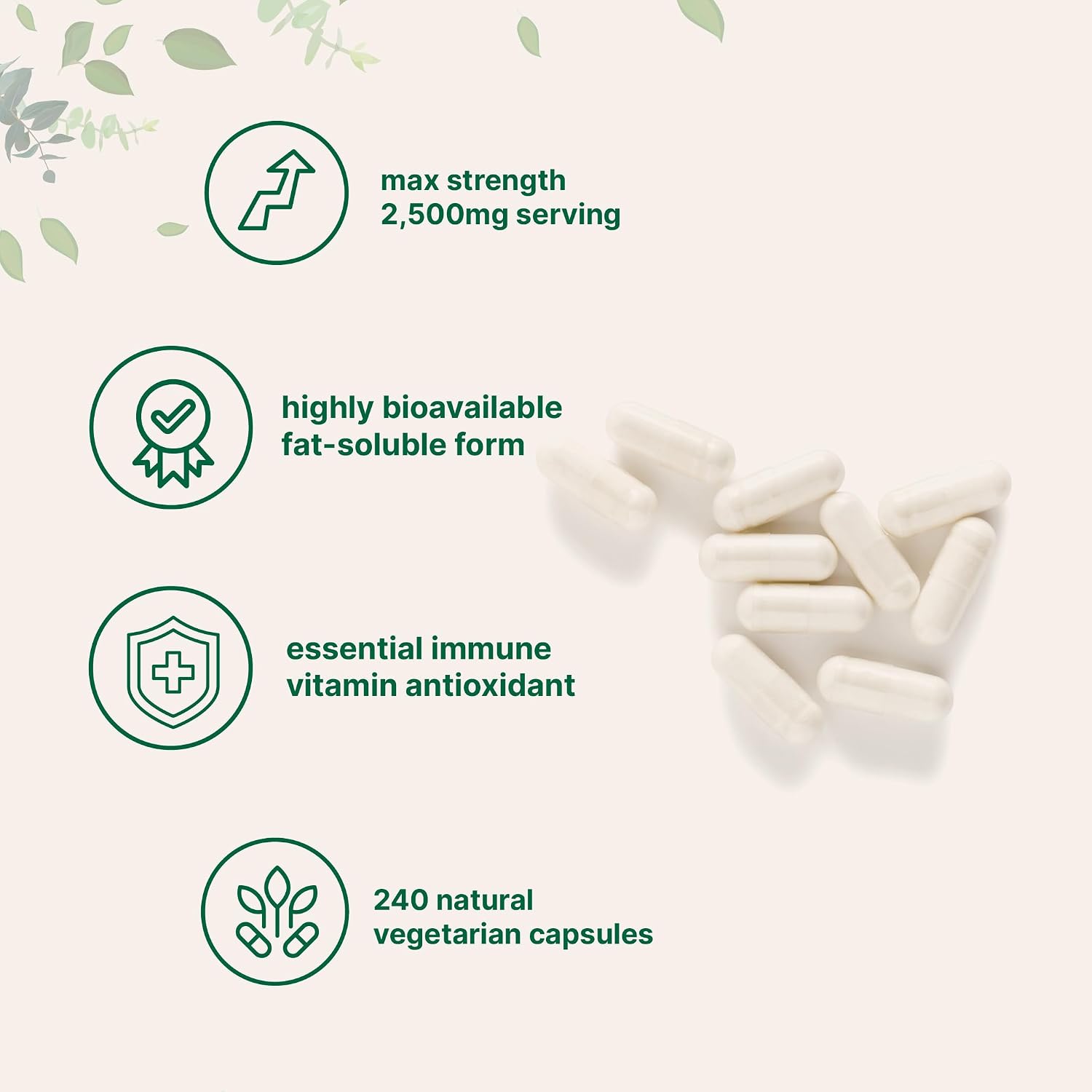 Liposomal Vitamin C 2,500mg, 240 Veggie Capsules | Highly Bioavailable Fat Soluble Form | Immune Support & Antioxidant Supplement | Liposomal Delivery for Superior Absorption | Non-GMO, Gluten Free - PrimeBioHealth - canada supplements
