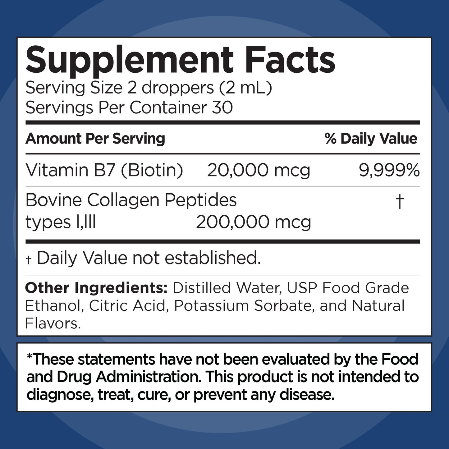 Liquid Collagen and Biotin, 2 Fl. Oz, Ultra-Strength Collagen Peptides for Women, Third-Party Tested Biotin for Hair Growth Women, Nails, and Skin Vitamins B7 Collageno Peptides – Vanilla Flavor - PrimeBioHealth - canada supplements
