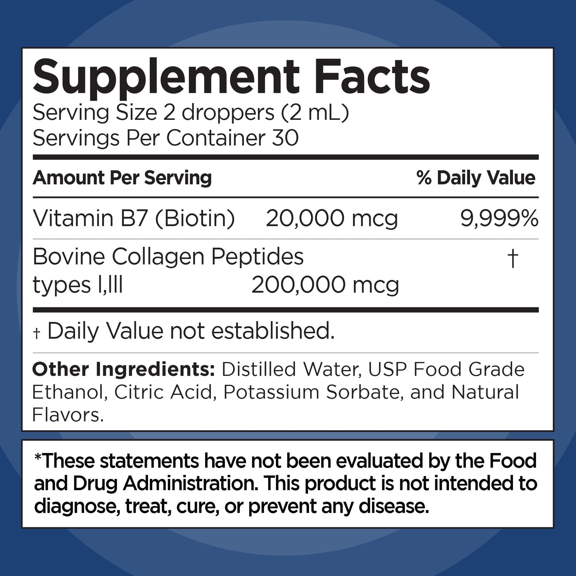 Liquid Collagen and Biotin, 2 Fl. Oz, Ultra-Strength Collagen Peptides for Women, Third-Party Tested Biotin for Hair Growth Women, Nails, and Skin Vitamins B7 Collageno Peptides – Vanilla Flavor - PrimeBioHealth - canada supplements