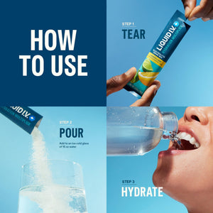 Liquid I.V.® Hydration Multiplier - Lemon Lime | Electrolyte Powder Drink Mix | 1 Pack (16 Servings) - PrimeBioHealth - canada supplements