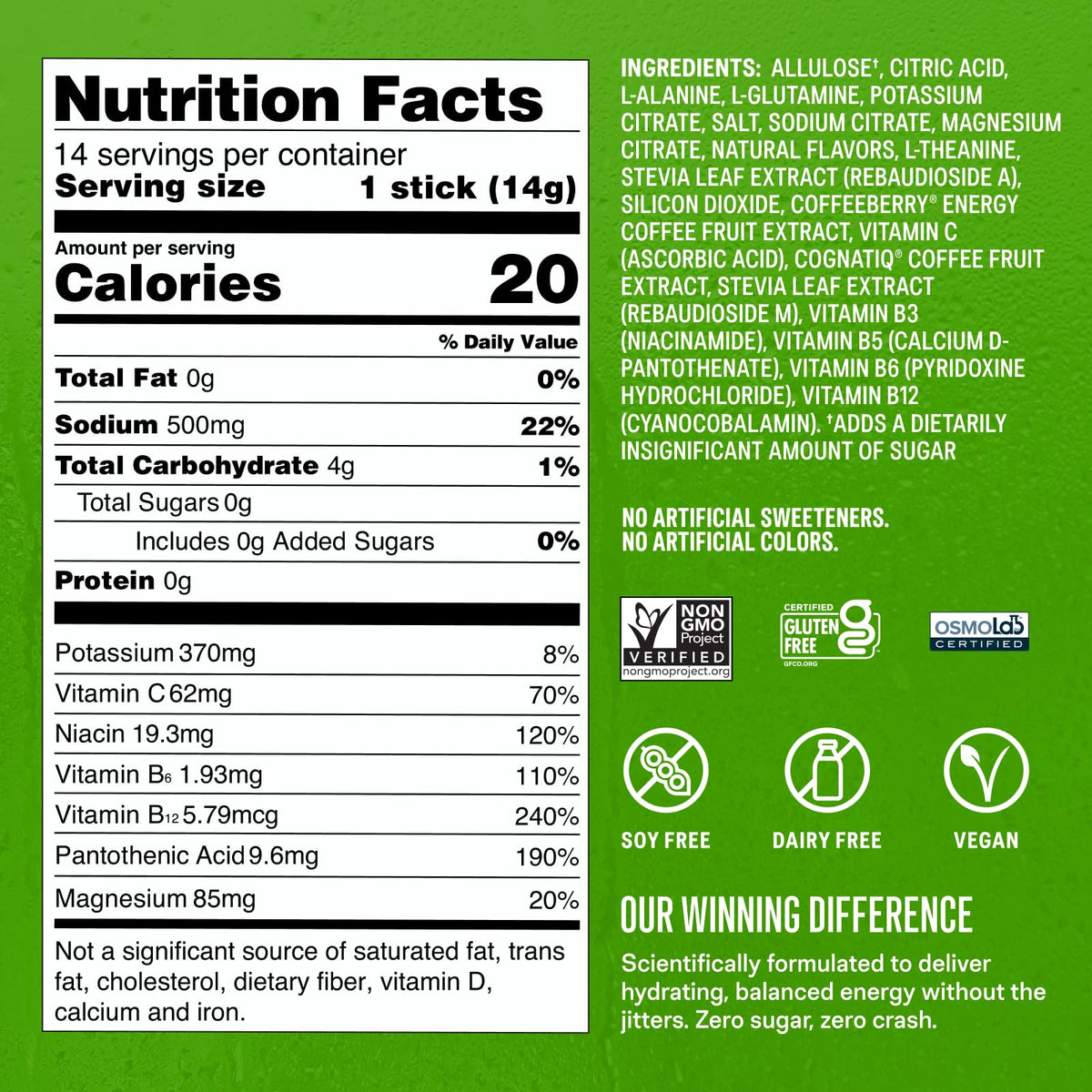Liquid I.V.® Hydration Multiplier Sugar-Free + Energy - Blackberry Lemonade | Electrolyte Powder Drink Mix | 1 Pack (14 Servings) - PrimeBioHealth - canada supplements