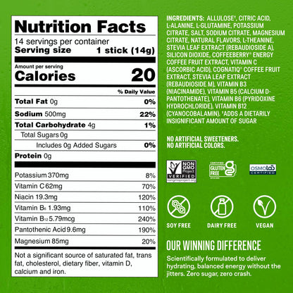 Liquid I.V.® Hydration Multiplier Sugar-Free + Energy - Blackberry Lemonade | Electrolyte Powder Drink Mix | 1 Pack (14 Servings) - PrimeBioHealth - canada supplements
