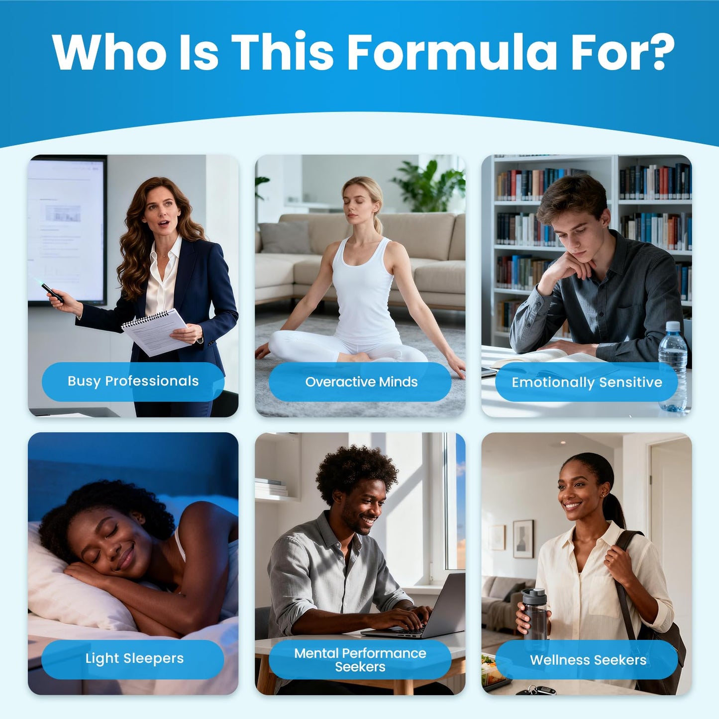 Lithium Orotate 5/10mg, L-Theanine 200mg, Ashwagandha 300mg - Mood Focus Memory Brain Supplements with Bacopa Monnieri, Lion’s Mane, Magnesium, Zinc D3 B6 Folate B12 - PrimeBioHealth - canada supplements