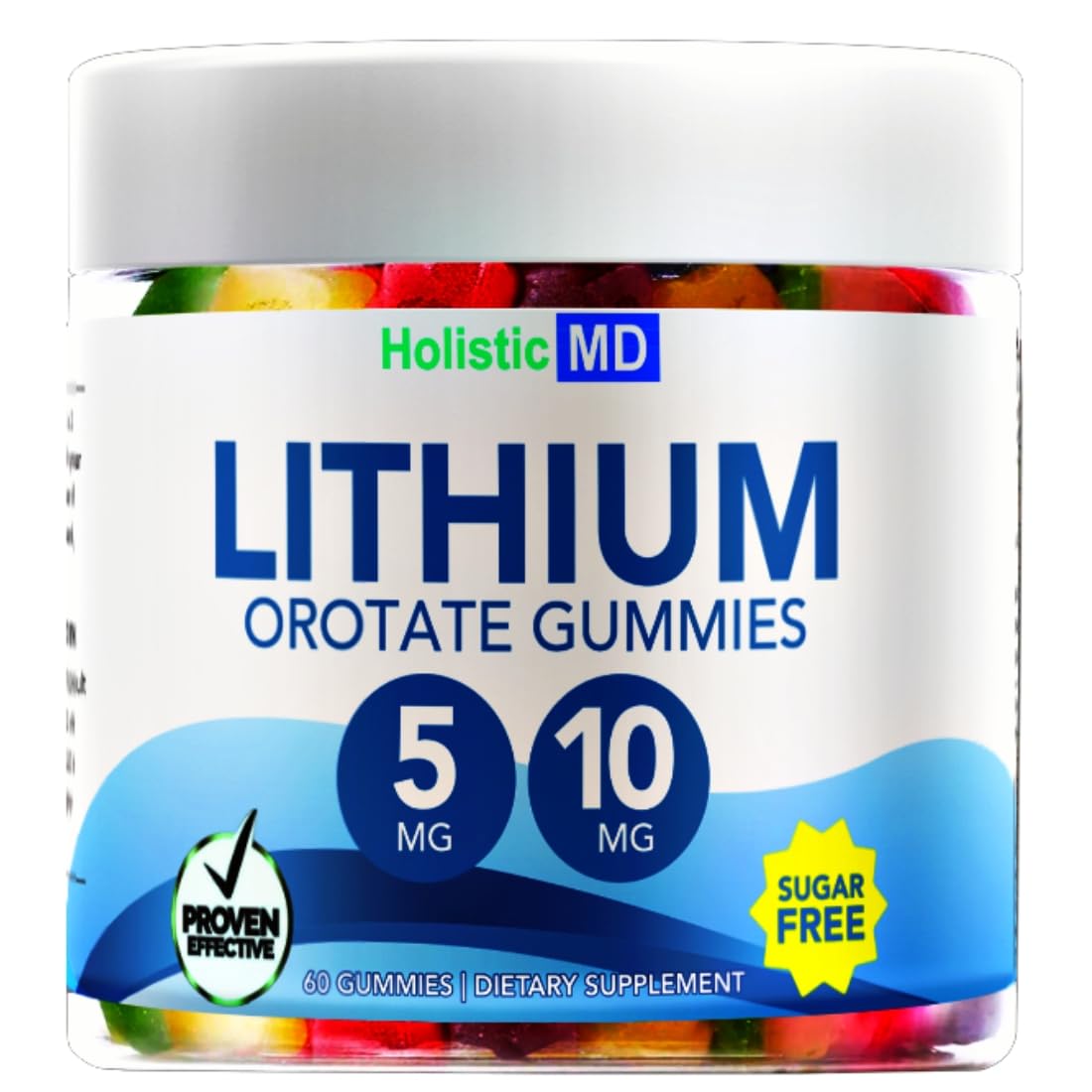 Lithium Orotate 5mg 10mg | for Men Women Kids | Lithium Orotate clinically Studied Chelated High Biovalable | 3 Flavors Sugar - PrimeBioHealth - canada supplements