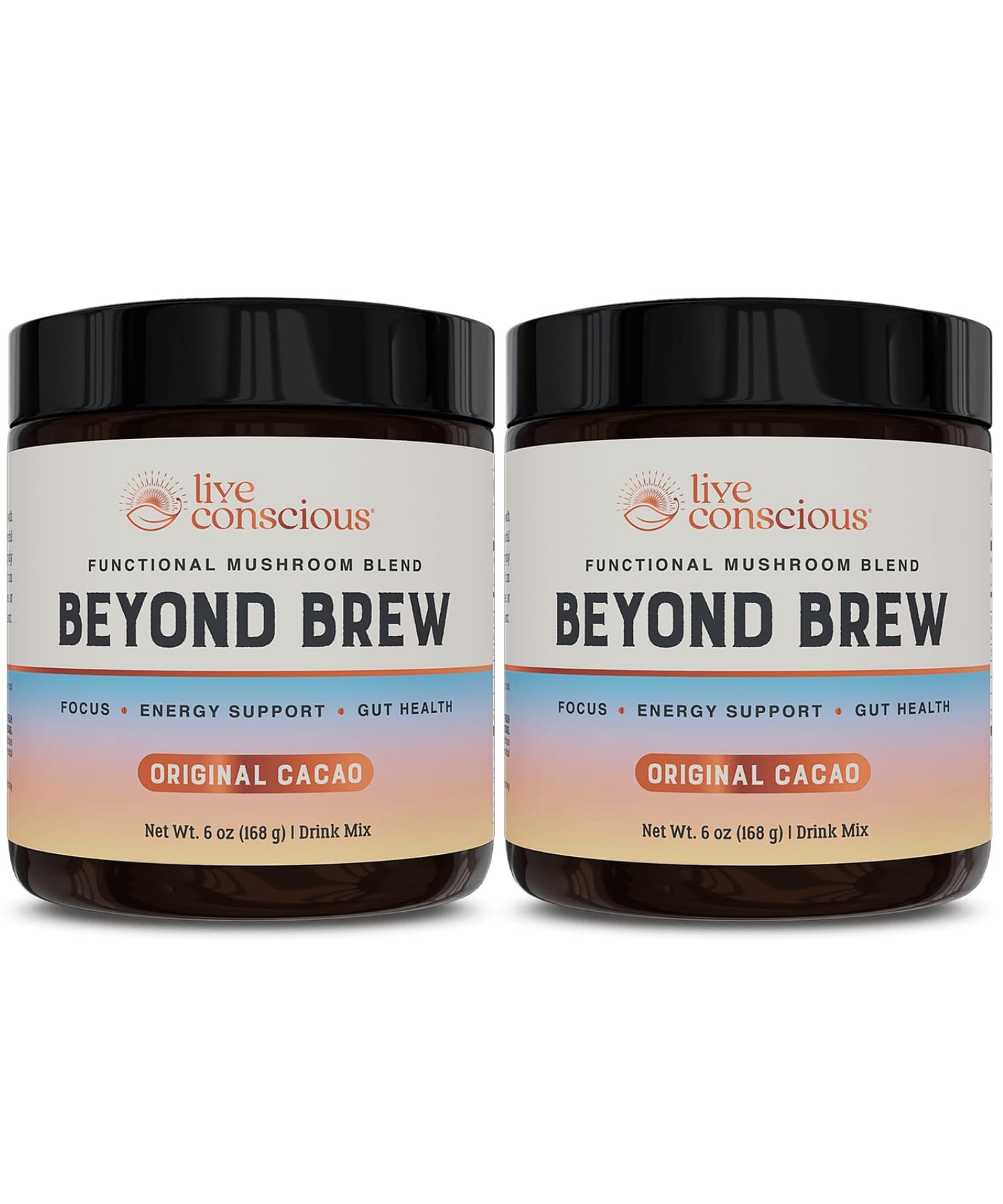 Live Conscious Beyond Brew - Coffee Alternative - Low Caffeine - Mushroom Complex w/Lion’s Mane, Reishi, Cordyceps & Chaga for Sustained Focus, Energy & Immunity - w/Prebiotics & Probiotics - 30 - PrimeBioHealth - canada supplements