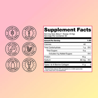 Live Conscious Collagen Peptides Powder - Naturally-Sourced Hydrolyzed Collagen Powder - Hair, Skin, Nail, and Joint Support - Type I & III Grass-Fed Collagen Supplements for Women and Men - 16oz - PrimeBioHealth - canada supplements