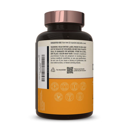 Live Conscious CurcuWell - Curcumin and Boswellia Blend | Maximum Strength Joint, Body and Cognitive Support - 30 Day Supply - PrimeBioHealth - canada supplements