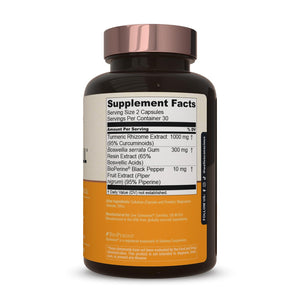 Live Conscious CurcuWell - Curcumin and Boswellia Blend | Maximum Strength Joint, Body and Cognitive Support - 30 Day Supply - PrimeBioHealth - canada supplements
