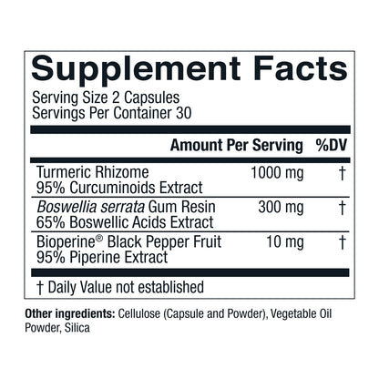 Live Conscious CurcuWell - Curcumin and Boswellia Blend | Maximum Strength Joint, Body and Cognitive Support - 30 Day Supply - PrimeBioHealth - canada supplements
