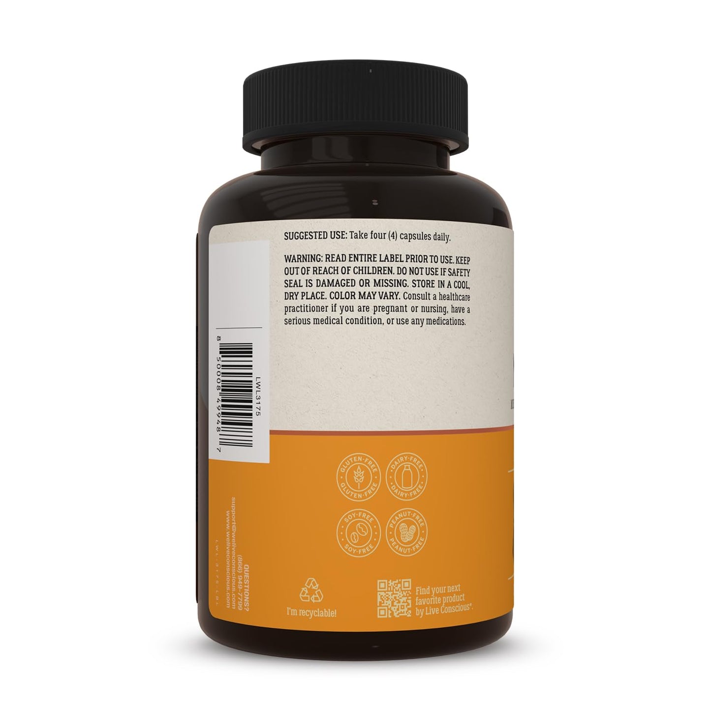 Live Conscious Glucosamine Chondroitin with MSM, Hyaluronic Acid, and More - MoveWell Joint Health Supplement - PrimeBioHealth - canada supplements