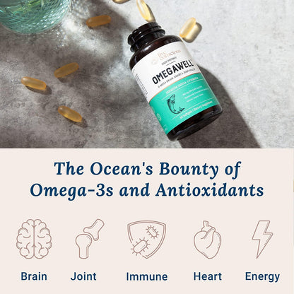 Live Conscious OmegaWell Fish Oil & MagWell Magnesium Zinc & Vitamin D3 | Bone & Heart Health, Immune System Support + Heart, Brain & Joint Support - PrimeBioHealth - canada supplements