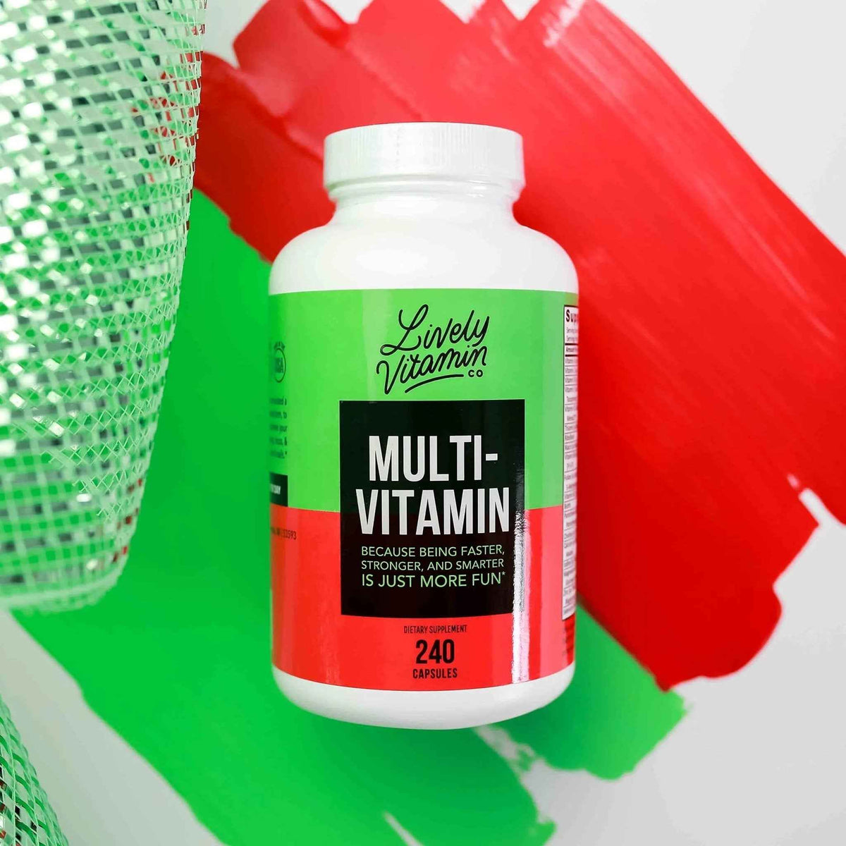 LIVELY VITAMIN CO. Multivitamin - 37 Vitamins Minerals and Extracts - Energy - Memory - Immune Function - Heart- Brain - Focus - Mood - Antioxidants - Dairy Gluten Soy Free - 60 Vegetarian Capsules