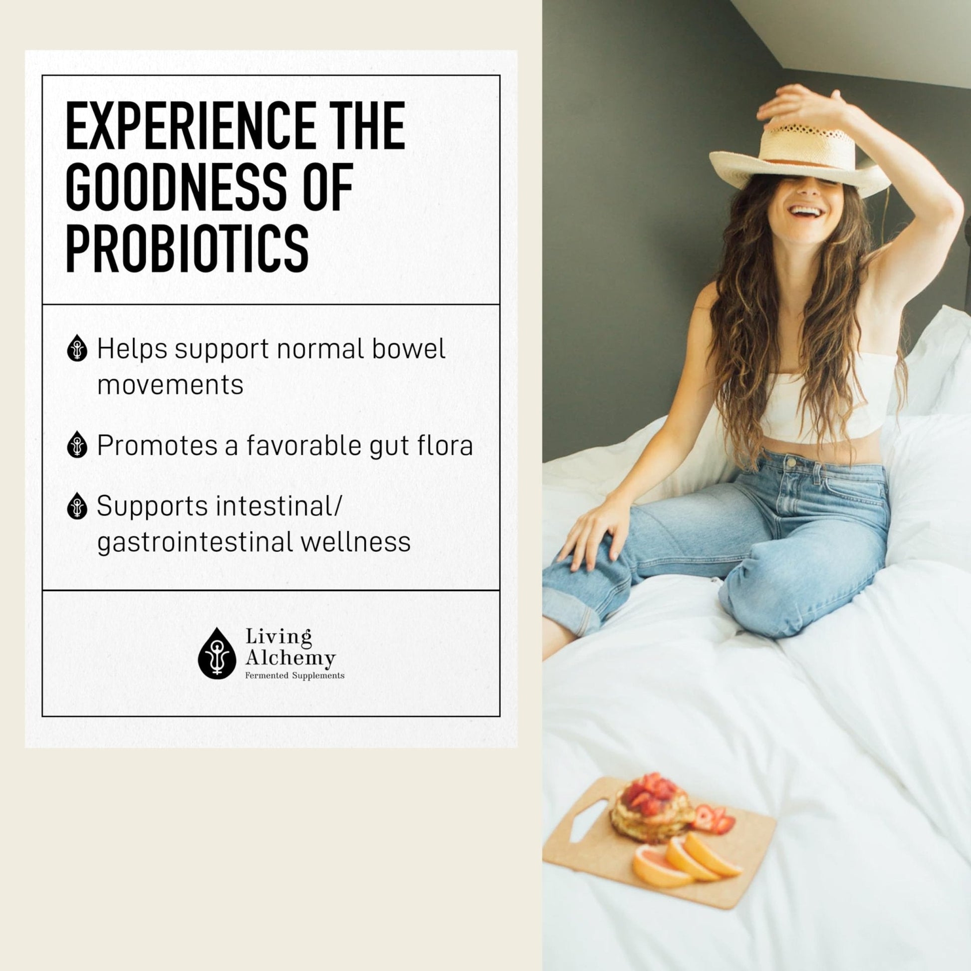 Living Alchemy Gut Health Supplements for Men & Women - Your Flora Probiotic Professional Digestion Supplement with Fermented Soybean, Prebiotics, - PrimeBioHealth - canada supplements