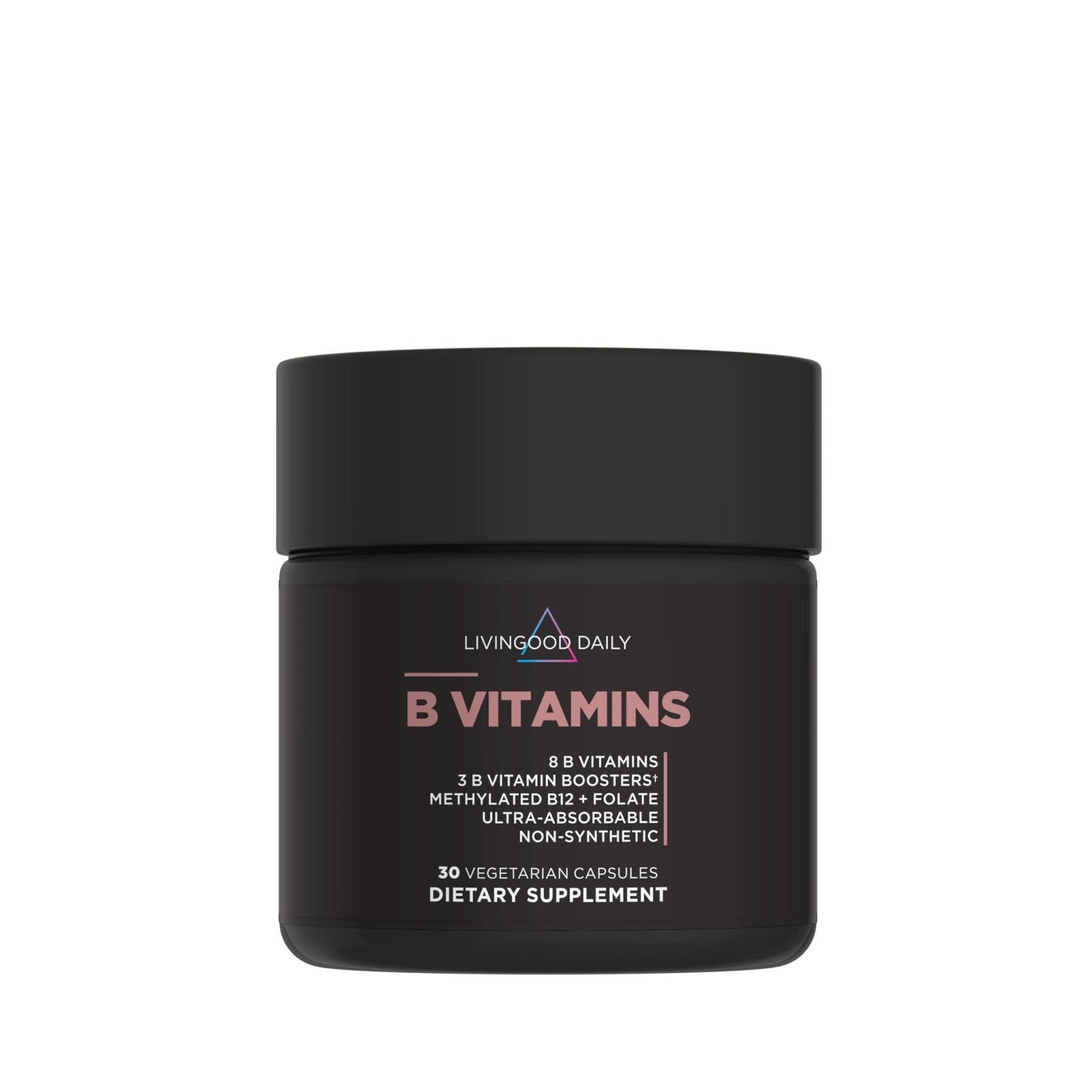 Livingood Daily Vitamin B Complex Capsules for Men and Women, Methylated B12 & Folate, 11 Active Forms Including B1 B2 B3 B5 B6 & Biotin, Gluten Free - PrimeBioHealth - canada supplements