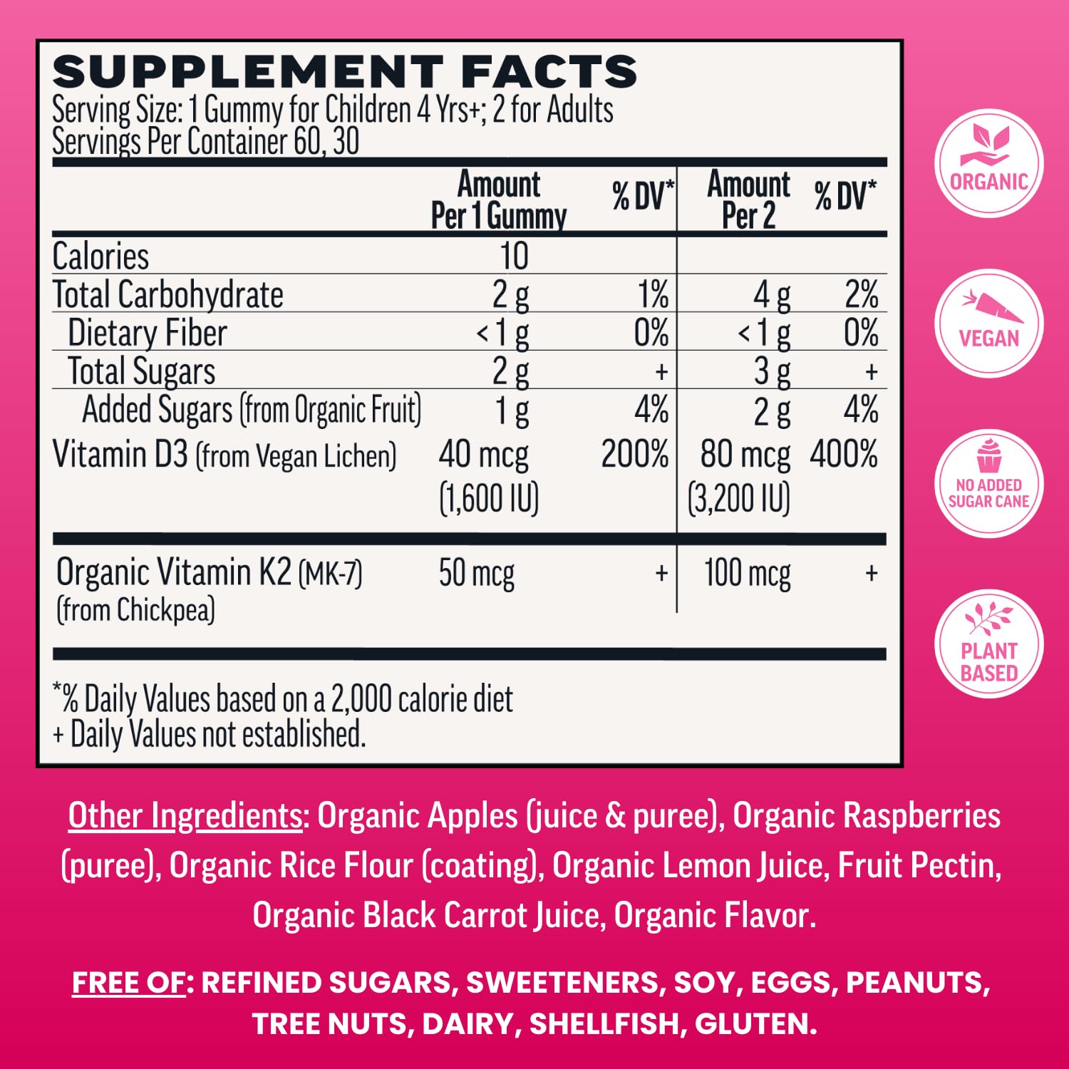 Llama Naturals Vitamin D3, Vegan, Organic Immune Support Supplement, Vitamin D Gummies for Adults and Kids, Real Fruit Gummy Vitamins, Promotes Bone Health - PrimeBioHealth - canada supplements