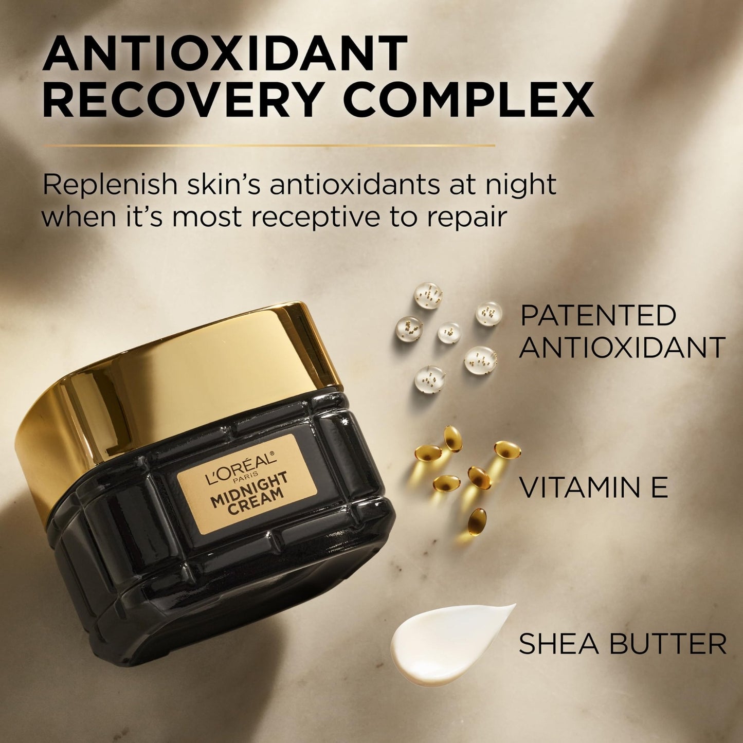 L'Oreal Paris Age Perfect Anti-Aging Midnight Cream, Face Moisturizer to Reduce Wrinkles and Firm Skin, 1.7oz + Serum Sample - PrimeBioHealth - canada supplements