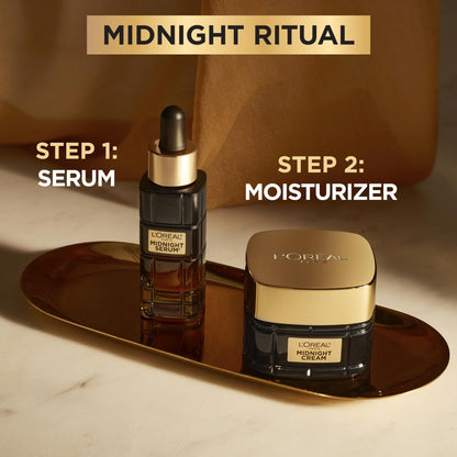 L'Oreal Paris Age Perfect Anti-Aging Midnight Cream, Face Moisturizer to Reduce Wrinkles and Firm Skin, 1.7oz + Serum Sample - PrimeBioHealth - canada supplements