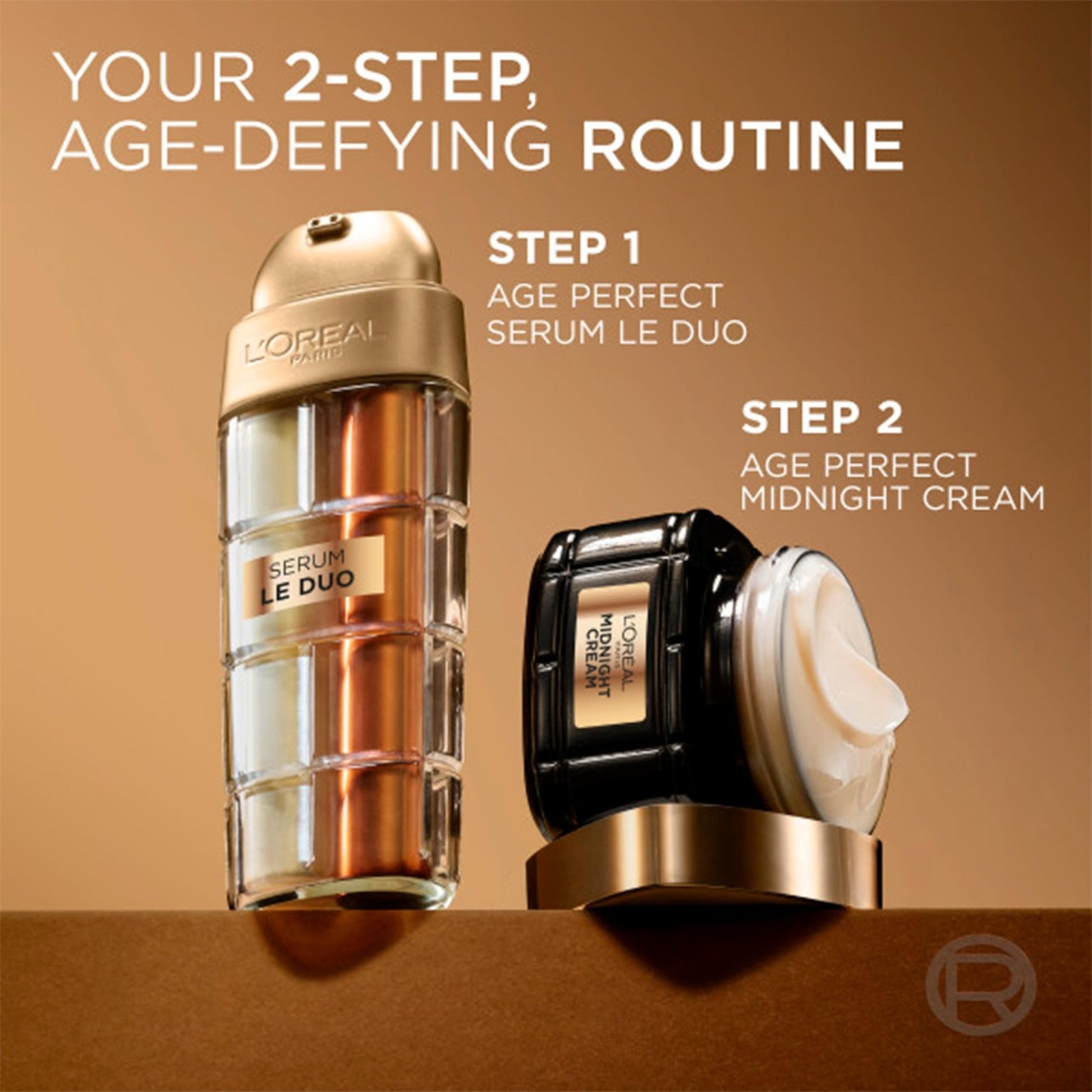 L'Oreal Paris Age Perfect Serum Le Duo, Brightening, Firming and Anti-Aging Serum for Face with Collagen Peptide - PrimeBioHealth - canada supplements