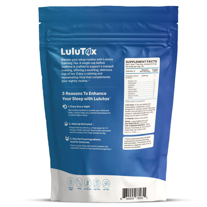 Lulutox Herbal Tea Bundle – Chamomile Lavender Herbal Tea (28 Tea Bags) & Peach Herbal Tea (84 Servings) – Caffeine-Free Herbal Tea Variety Pack - PrimeBioHealth - canada supplements