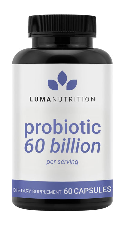 Luma Nutrition Probiotics 60 Billion CFU Per Serving with Prebiotics - Probiotics for Women and Men - Formulated for Digestive Enzyme Health - PrimeBioHealth - canada supplements