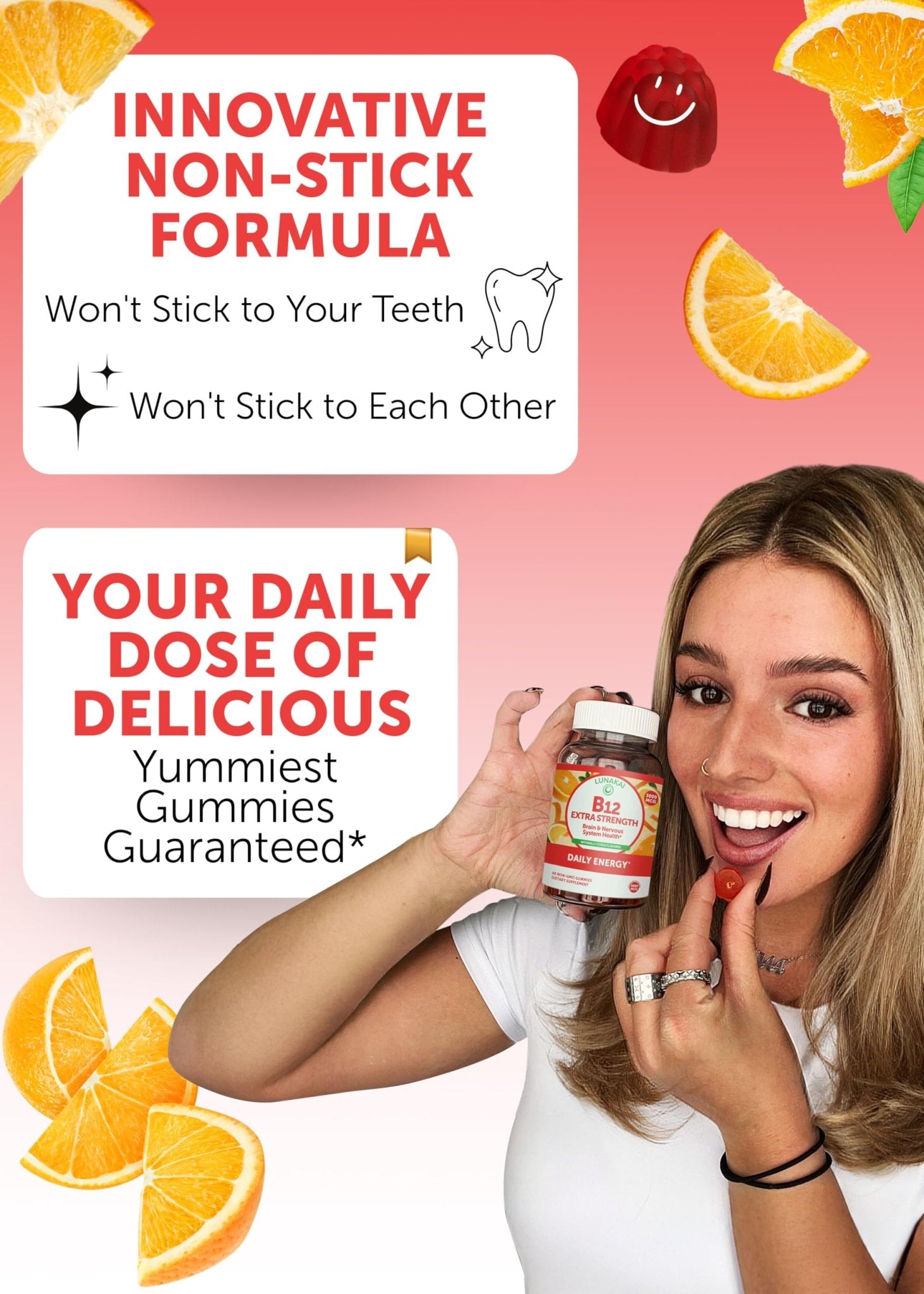 Lunakai USA Made Vitamin B12 Gummies 3000mcg, B12 Vitamins for Energy, Brain & Metabolism Support, Methylcobalamin for Adults, Women & Men, - PrimeBioHealth - canada supplements