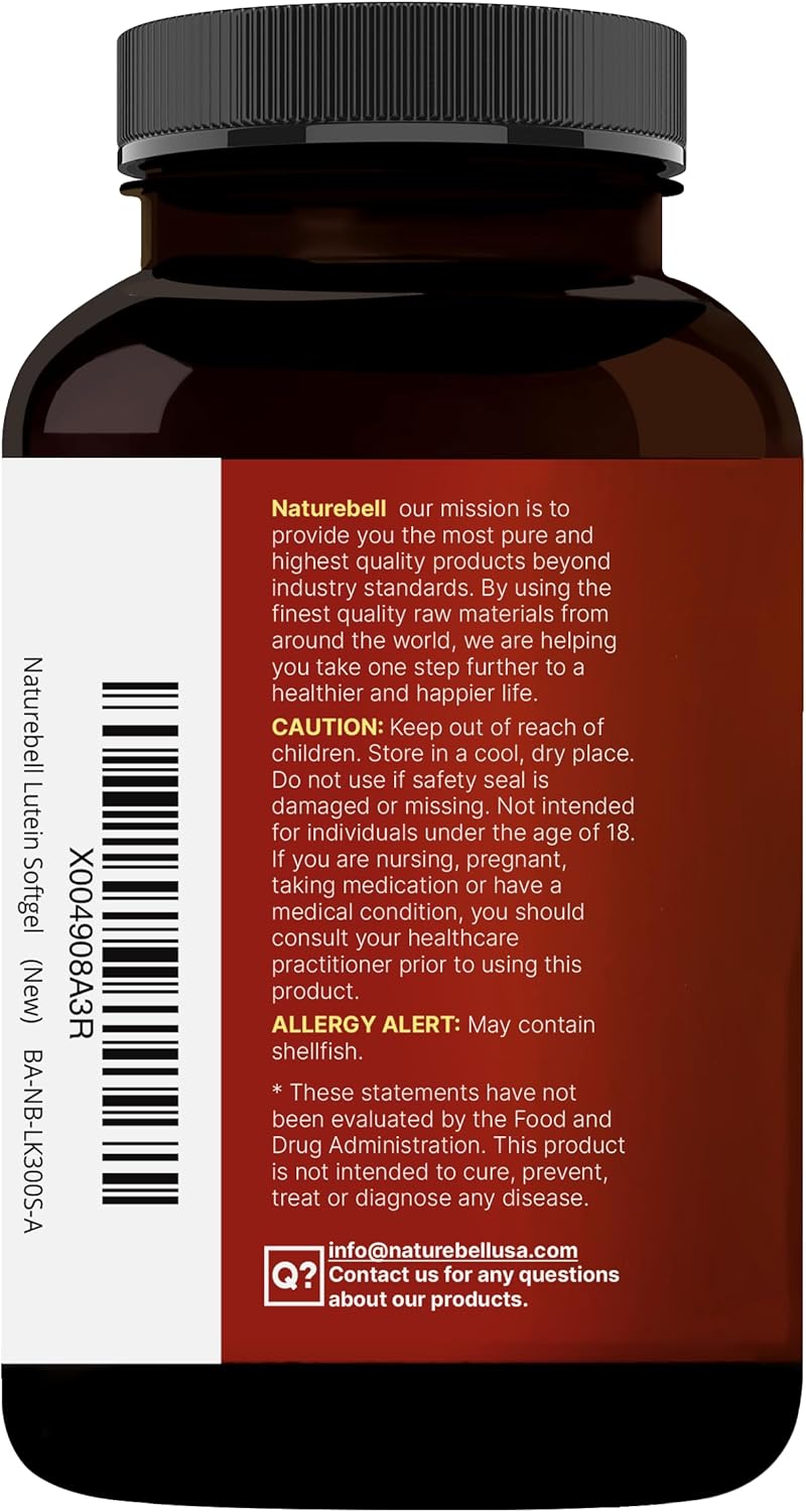 Lutein 40mg + Zeaxanthin 1,600mcg, 360 Softgels | 4-in-1 Formula with Astaxanthin, Omega-3 & Phospholipids | Marigold Flower Extract | Supports Eye, Brain & Vision Health | Non-GMO, Gluten Free - PrimeBioHealth - canada supplements