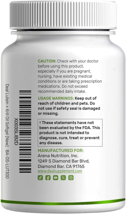 Lutein and Zeaxanthin Supplements, 40mg Per Serving, 300 Softgels – Plus Astaxanthin, Omega-3s, & Phospholipids – Non-GMO - PrimeBioHealth - canada supplements