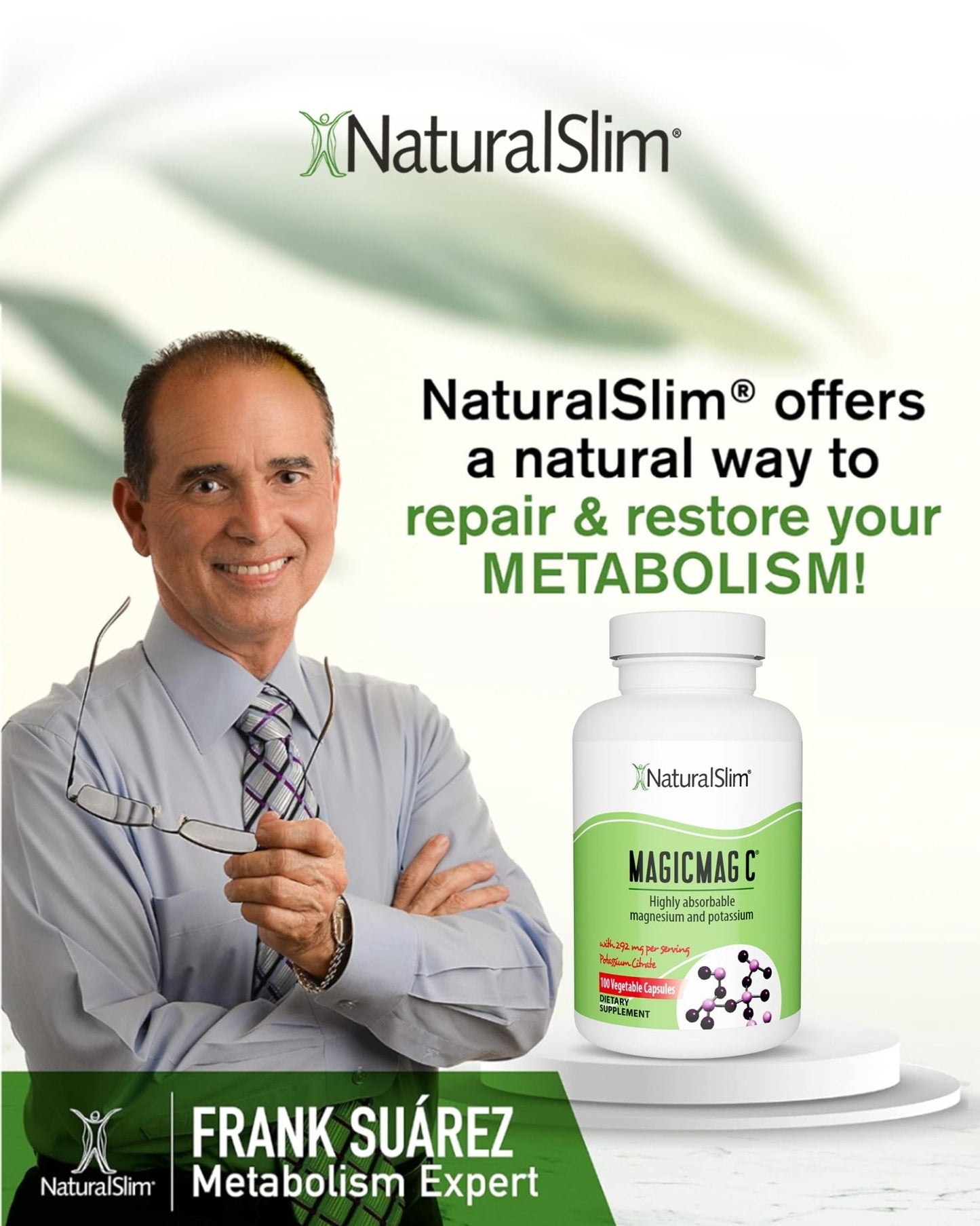 MagicMag C by NaturalSlim, Magnesium Citrate Capsules for Muscle Relaxation, Sleep Quality, Nerve Function & Electrolyte Support, Daily Magnesium Supplement - PrimeBioHealth - canada supplements