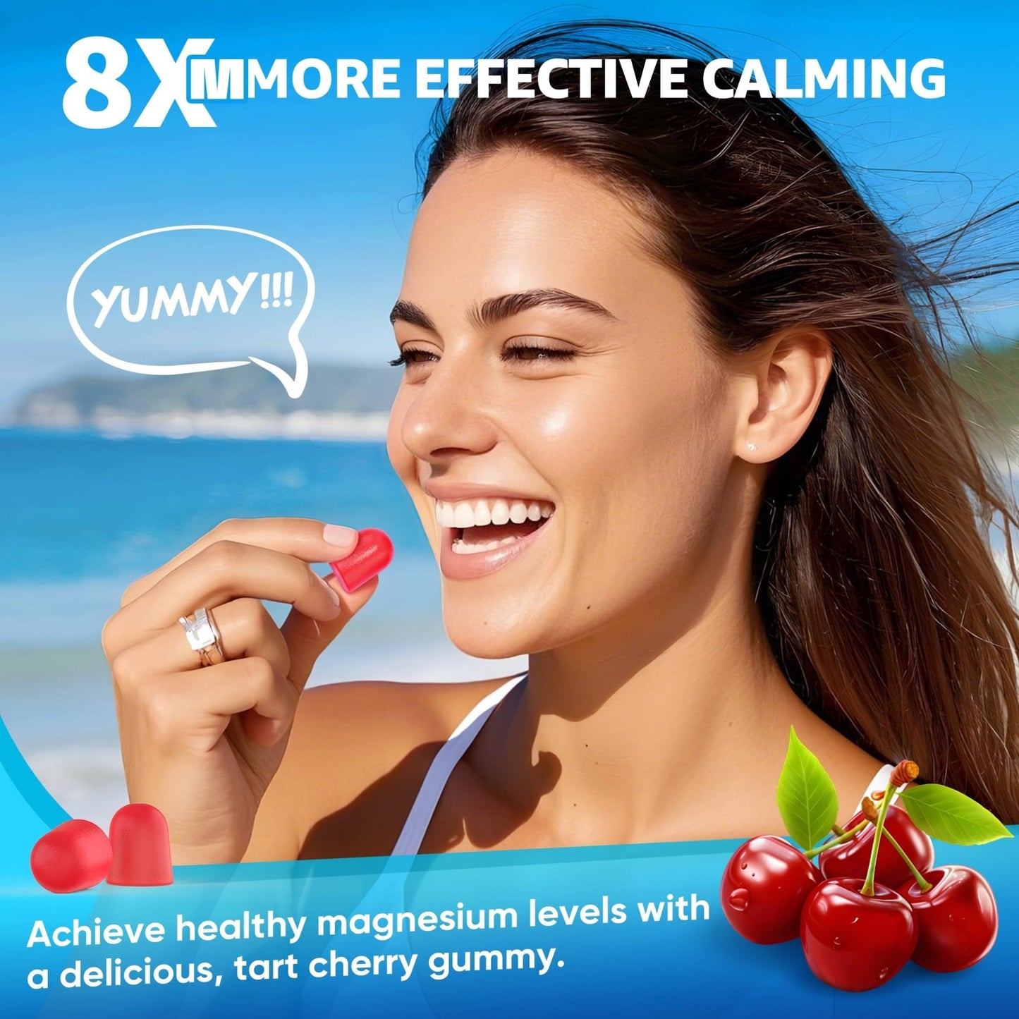 Magnesium Complex Gummies 400mg | as 8 Forms of Magnesium Glycinate, Malate, Citrate, Taurate, Oxide & More | w/Ashwagandha Extract, D3 & B12 Supports for Calm, Zzz - PrimeBioHealth - canada supplements