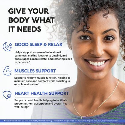 Magnesium Glycinate 500 mg - Chelated Supplement - High Absorption Form of Magnesium - Support for Sleep, Muscle & Heart Health - PrimeBioHealth - canada supplements