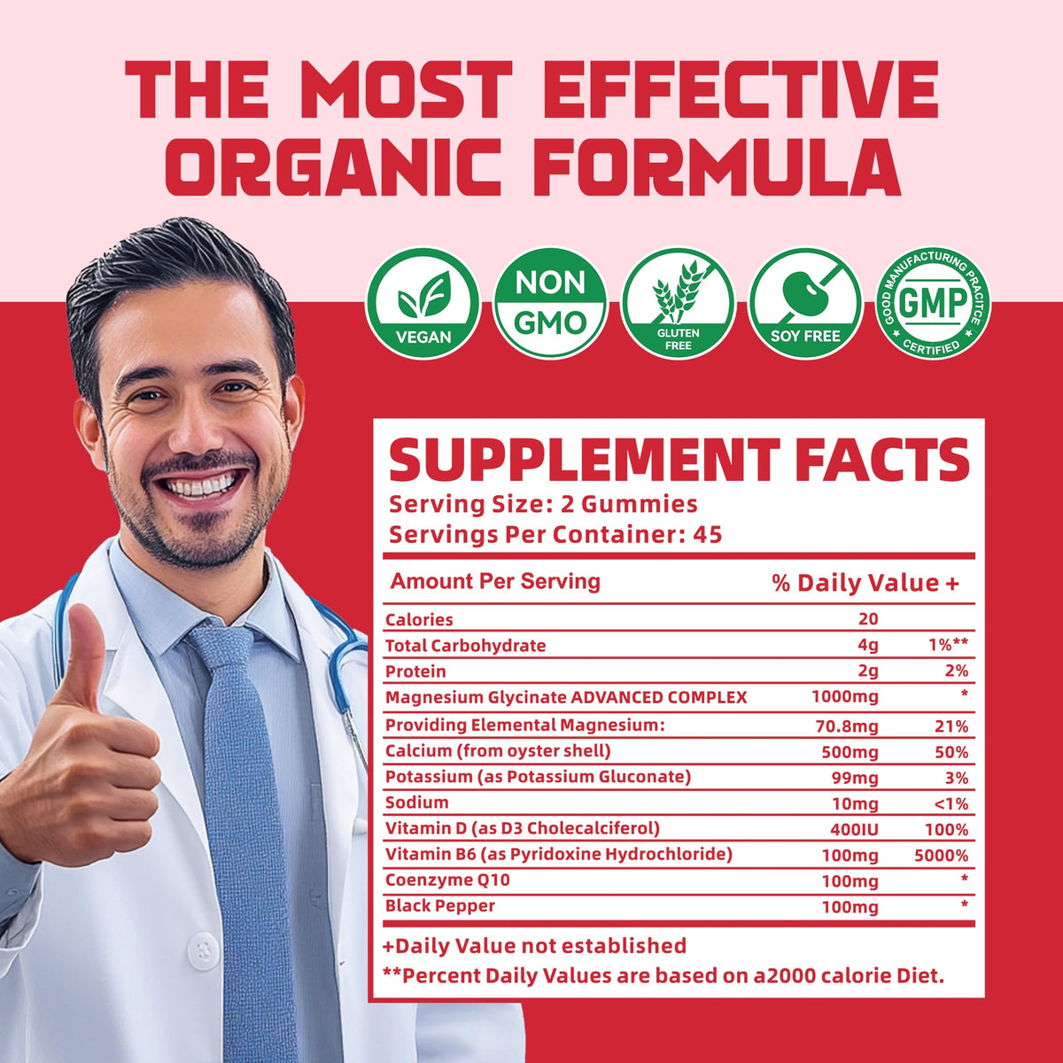 Magnesium Glycinate Gummies 1000mg with Magnesium L-Threonate,Chelated Magnesium Potassium Complex Supplement with VitD, B6, CoQ10, Calcium,Supports for Memory - PrimeBioHealth - canada supplements