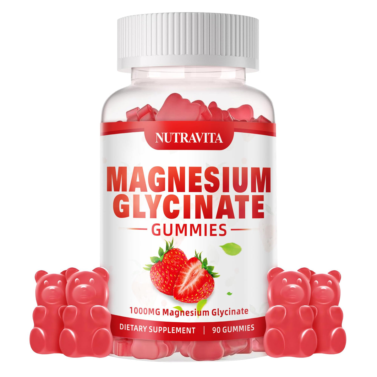 Magnesium Glycinate Gummies 1000mg with Magnesium L-Threonate,Chelated Magnesium Potassium Complex Supplement with VitD, B6, CoQ10, Calcium,Supports for Memory - PrimeBioHealth - canada supplements