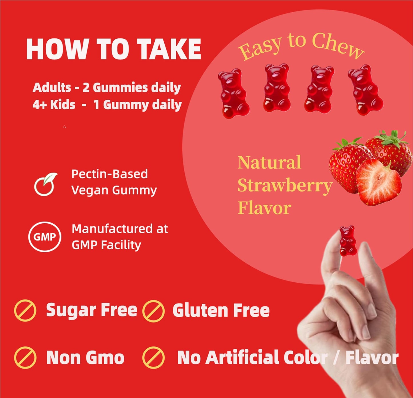 Magnesium Glycinate Gummies for Adults & Kids, 1000mg High Absorption Magnesium Complex Supplement, Sugar Free with Potassium,Vitamins for Calm, Sleep Supprt - PrimeBioHealth - canada supplements