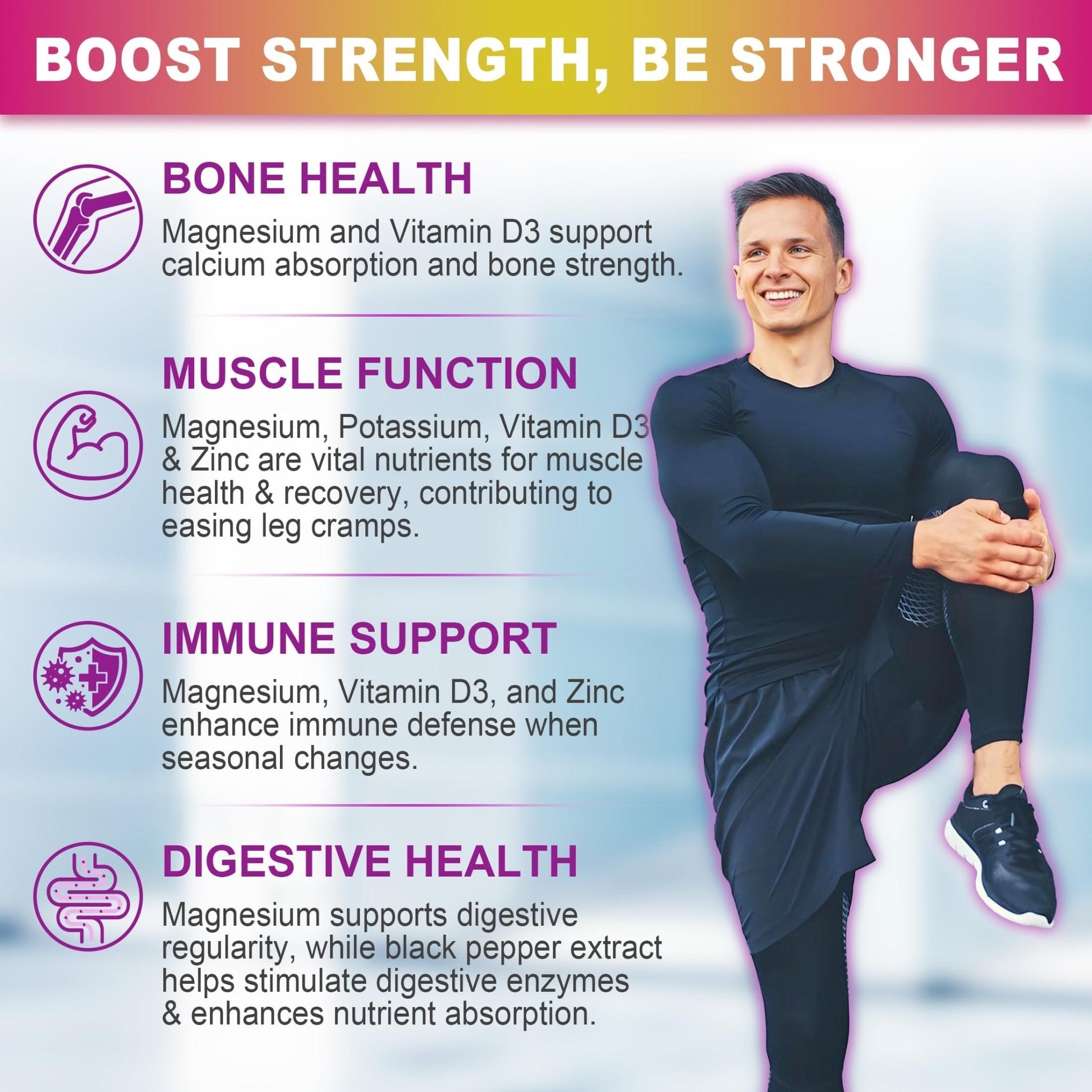 Magnesium Gummies 400mg | 5-in-1 Magnesium Complex for Women & Men: Mag Glycinate, Citrate, Malate, Chloride & Taurate | w/Ashwagandha, D3 & Zinc for Relaxtion, - PrimeBioHealth - canada supplements