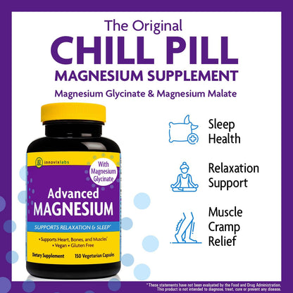 Magnesium & Mood Bundle: InnovixLabs Advanced Magnesium (150 Time-Release Capsules) and InnovixLabs Mood Probiotic (60 Capsules). Helps Promotes Relaxation and Healthy Mood. * - PrimeBioHealth - canada supplements