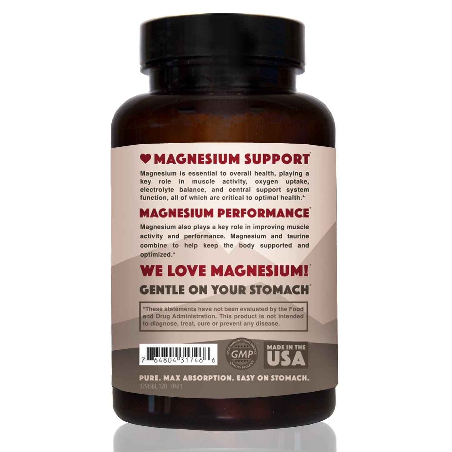 Magnesium Taurate 750mg (150mg Elemental Magnesium) – 120 Vegetarian Capsules – High-Absorption Magnesium Taurate Supplement for Heart, Muscle, and Nerve Support - PrimeBioHealth - canada supplements