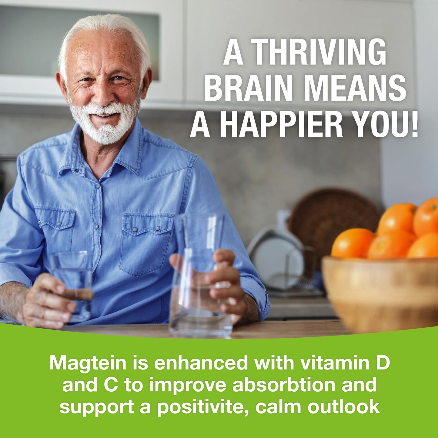 Magtein - Magnesium L-Threonate Supplement, Memory, Focus, Sleep & Brain Health Formula for Men & Women, Cognitive Support for Adults - PrimeBioHealth - canada supplements