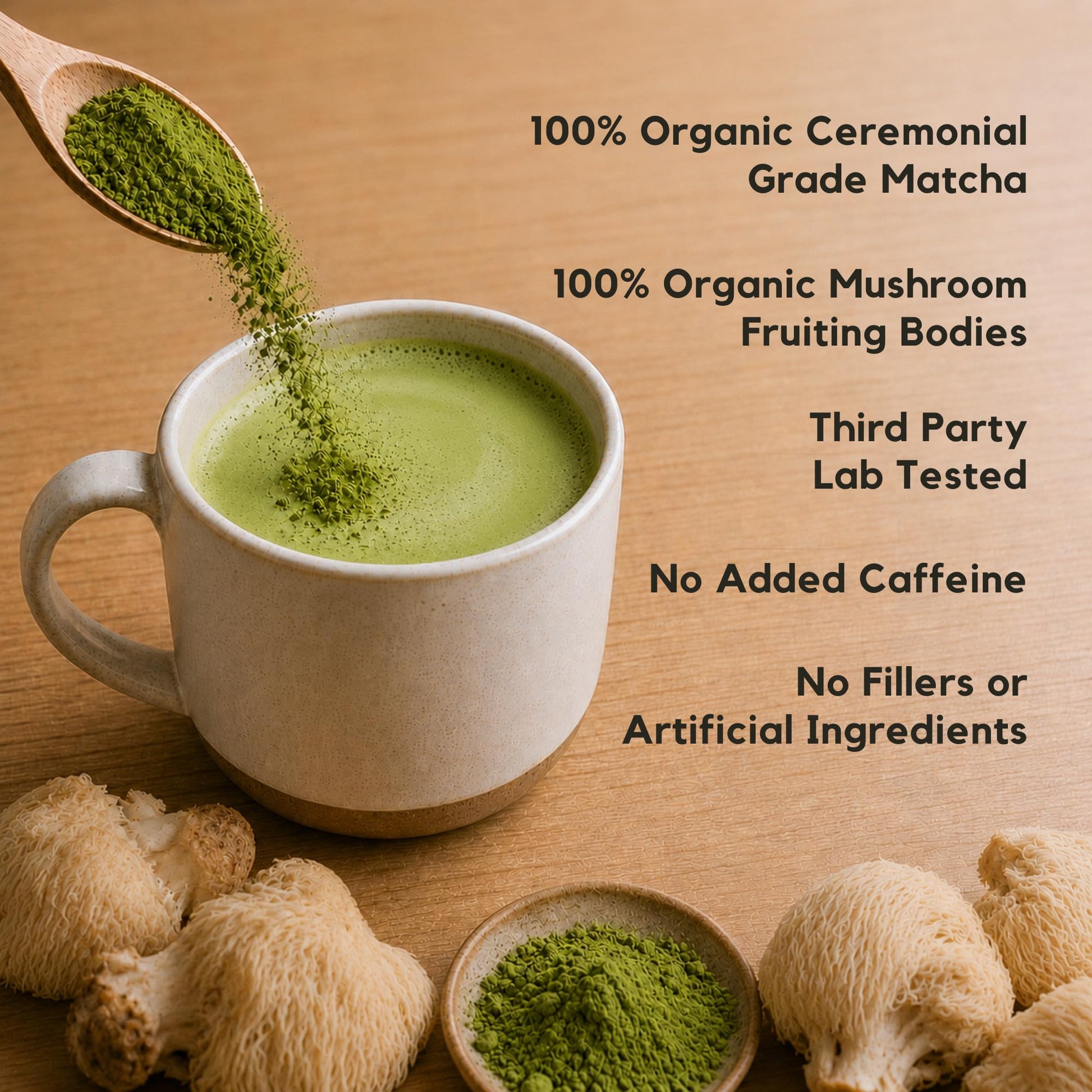 Malama Ceremonial Grade Matcha Powder - Premium Japanese Matcha Green Tea Powder with Organic Lion’s Mane Extract - Organic, Gluten-Free, Vegan, & Unsweetened (2.1 oz) for Energy & Focus - PrimeBioHealth - canada supplements