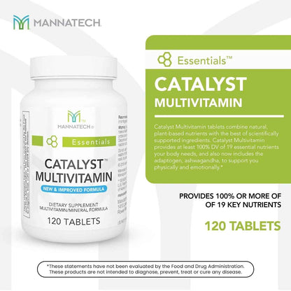 Mannatech Catalyst Multivitamin 120 Tablets, Maximize Your Multivitamin. Provides Antioxidants Vitamin A, Vitamin C, and Vitamin E