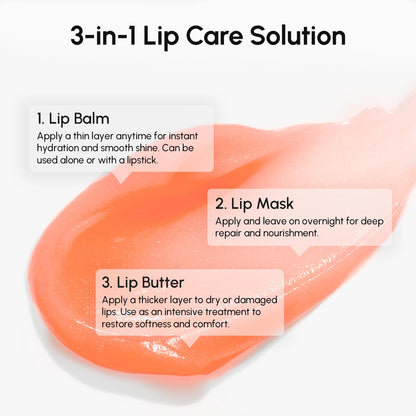 MAREE Lip Mask Overnight - Lip Moisturizer For Very Dry Lips - Hydrating Lip Butter Balm with Hyaluronic Acid & Collagen - PrimeBioHealth - canada supplements