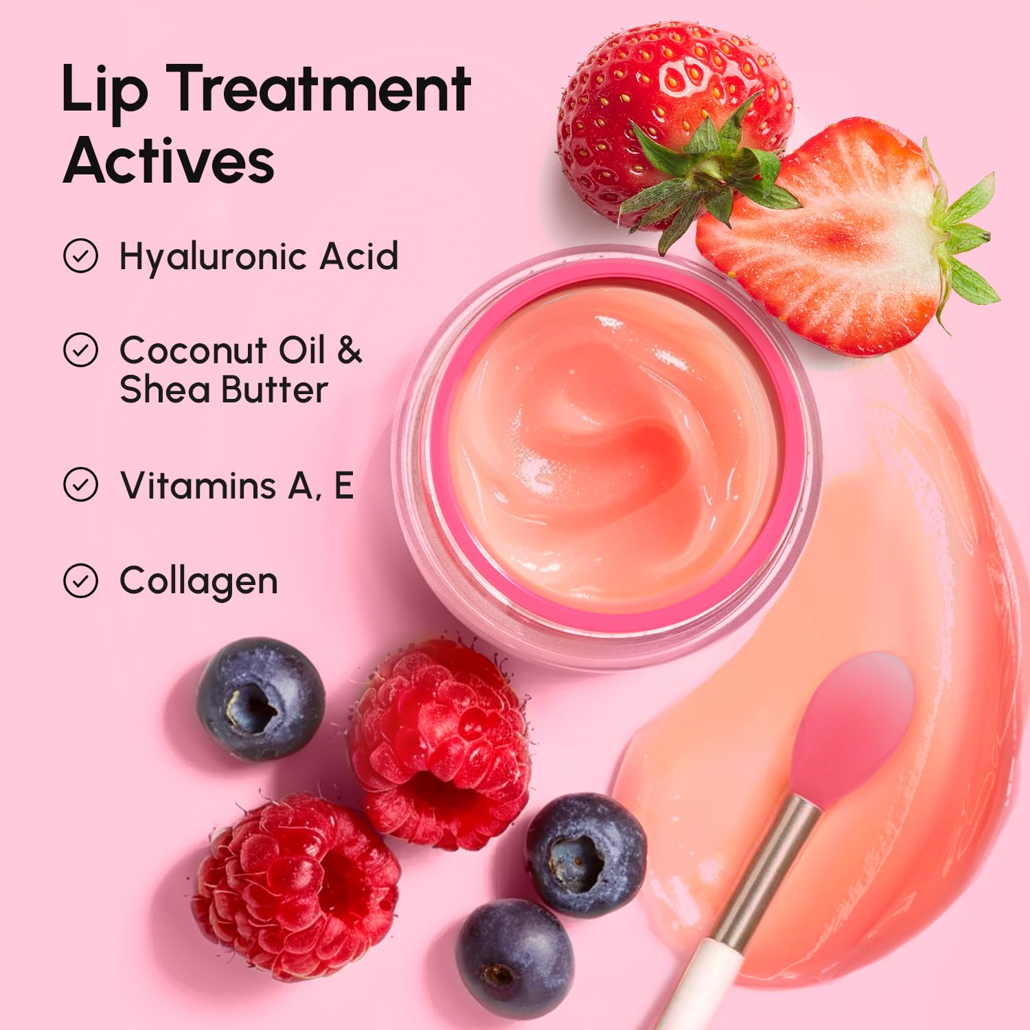 MAREE Lip Mask Overnight - Lip Moisturizer For Very Dry Lips - Hydrating Lip Butter Balm with Hyaluronic Acid & Collagen - PrimeBioHealth - canada supplements