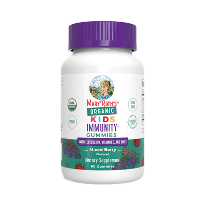 MaryRuth Organics Kids Immune Support Gummies | USDA Organic | Vitamin C, Zinc, and Elderberry Gummies for Kids| Immune Support for Ages 4+ | Vegan - PrimeBioHealth - canada supplements