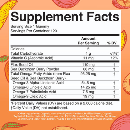 MaryRuth Organics Vegan Omega 3 6 7 9 Gummies | Up to 4 Month Supply | Omega 3 Supplement with Flaxseed Oil | Omega 3 Gummies - PrimeBioHealth - canada supplements