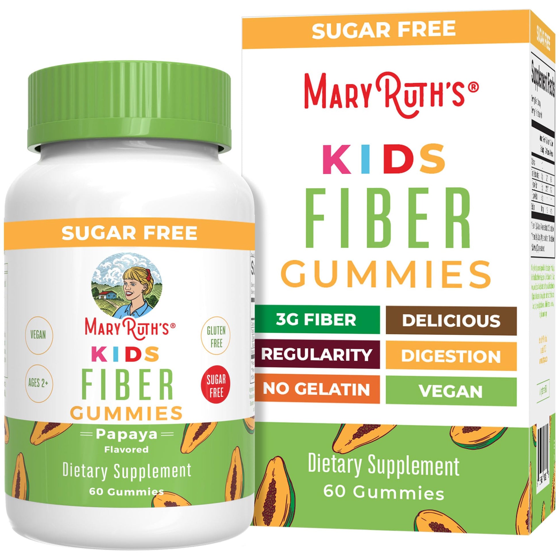 MARYRUTH'S Fiber Gummies for Kids | 2 Month Supply | Sugar Free | Soluble Fiber Supplement | Gut Health & Digestion Support - PrimeBioHealth - canada supplements