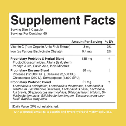 MaryRuth’s Gut Flora Health+ Enzymes | Prebiotic & Probiotic Digestive Enzymes for Healthy Gut Biome & Digestive Support | Gastrointestinal Health | CLP Certified - PrimeBioHealth - canada supplements