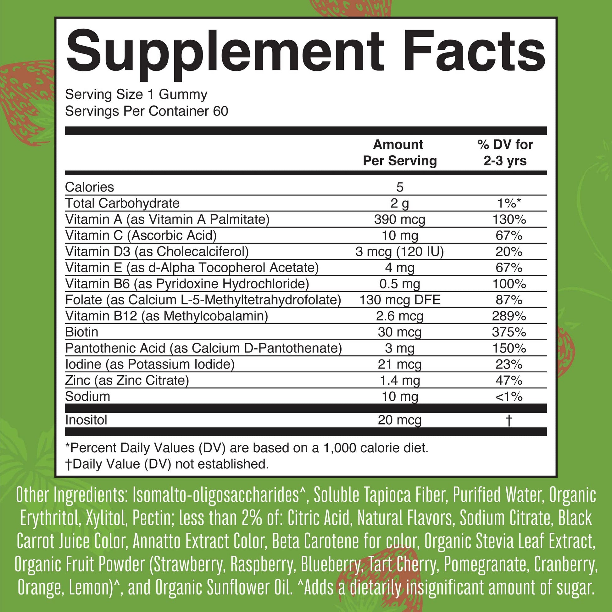 MARYRUTH'S Kids Vitamins | Multi | Sugar Free | 2 Month Supply | Kids Multivitamin Gummies for Ages 2+ | Vegan | Only 1 Gummy a Day | 60 Count - PrimeBioHealth - canada supplements